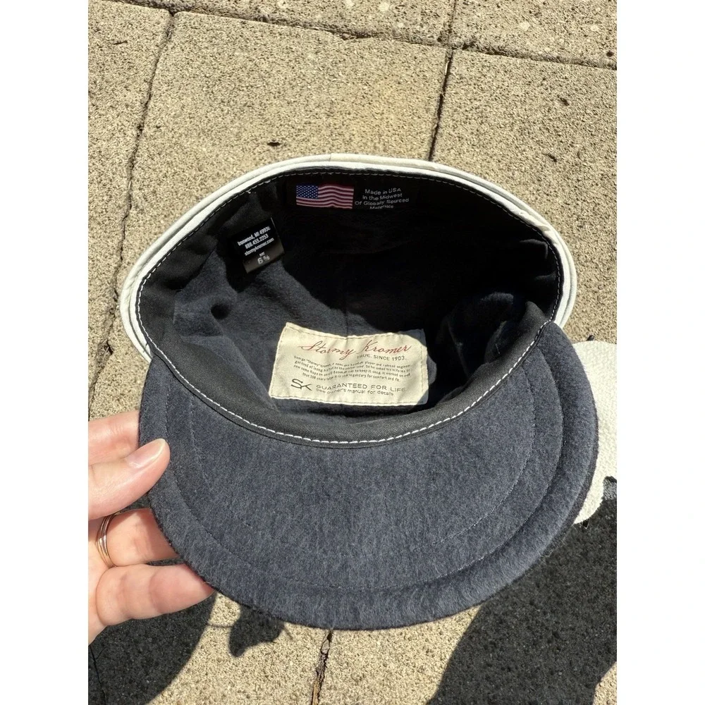 Original Stormy‎ Kromer Cap SK Pedal Pusher White Black NWT 6 5/8 Hat